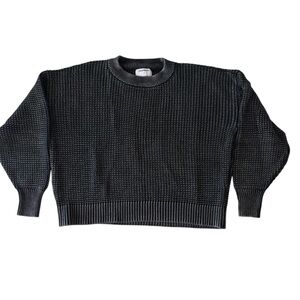 Chunky Crew Neck Sweater, Size M